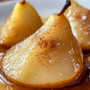 Poires Caramélisées avec une Touche Noisette