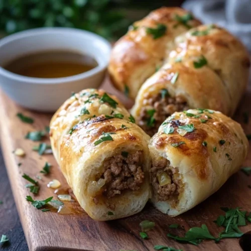 pains farcis à la viande hachée