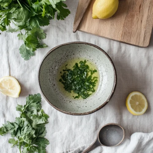 sauce de poisson aux herbes