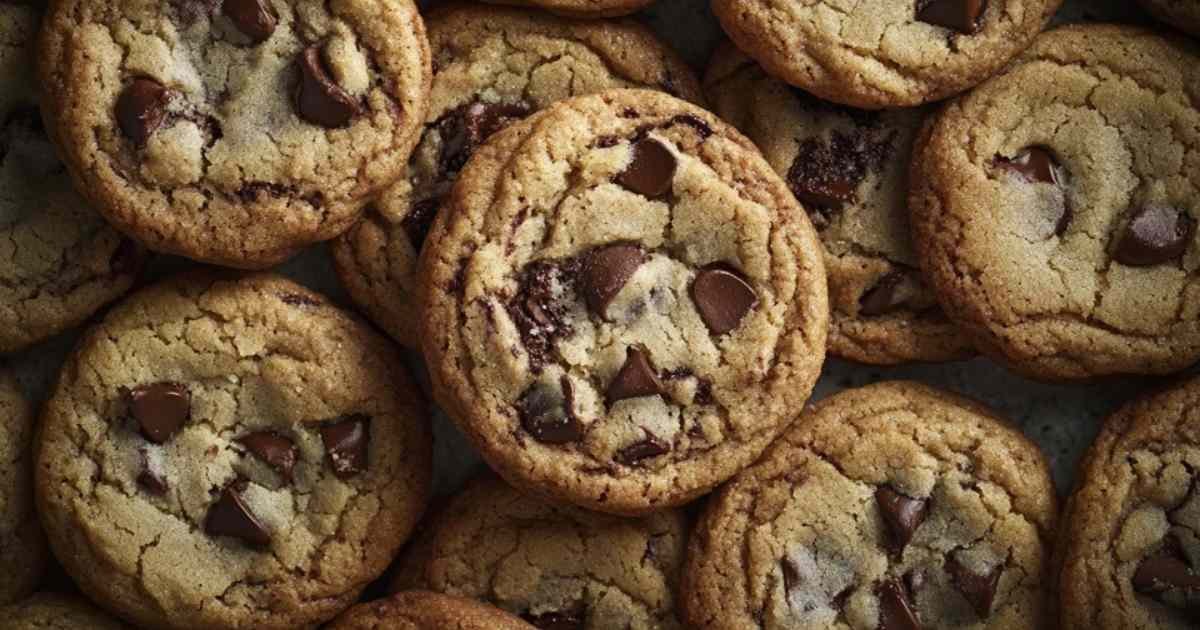 Cookies aux pépites de chocolat de Pâques dorés et moelleux