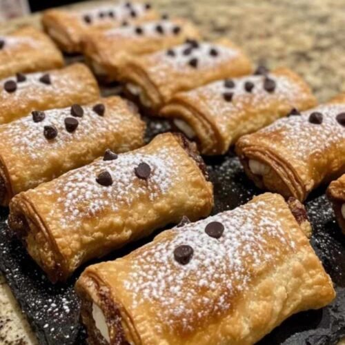 Processus d’enroulement de la pâte à cannoli autour des moules métalliques