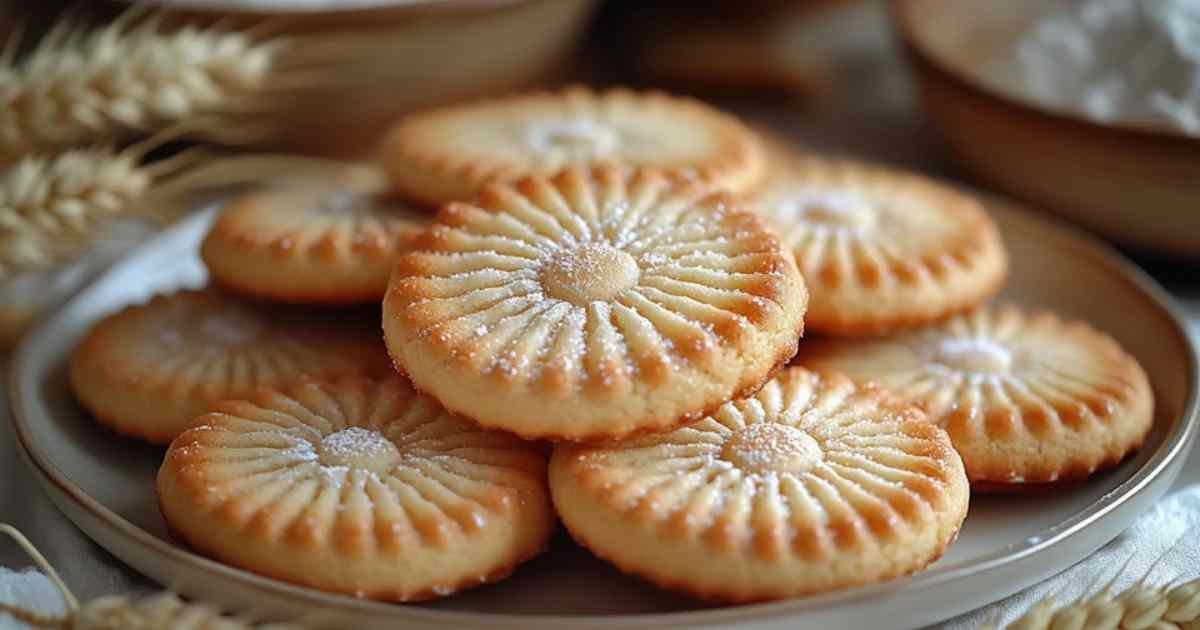 Biscuits au pissenlit dorés et croustillants