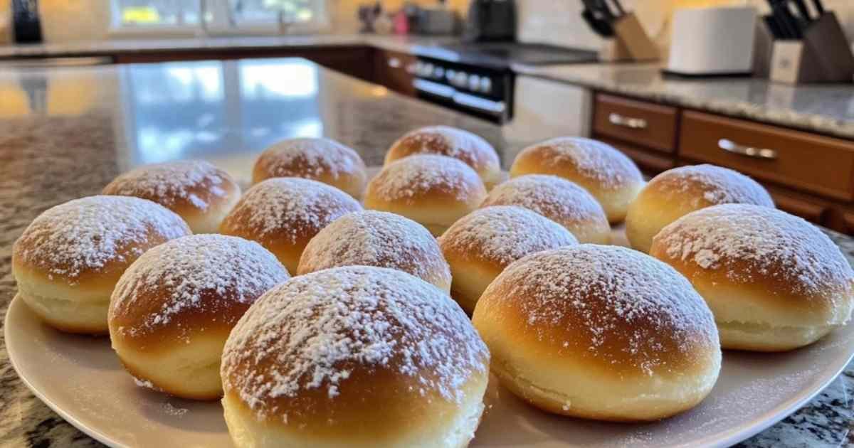 Bomba di Napoli traditionnels saupoudrés de sucre