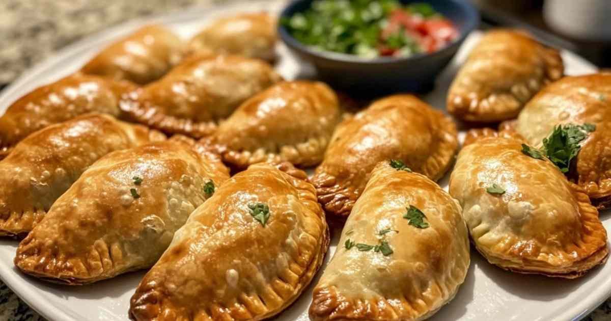 Empanadas dorés sortant du four