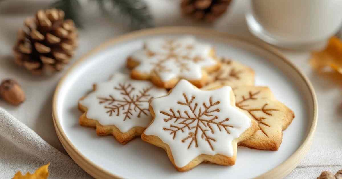 Cookies à l’érable avec glaçage brillant sur une grille de refroidissement