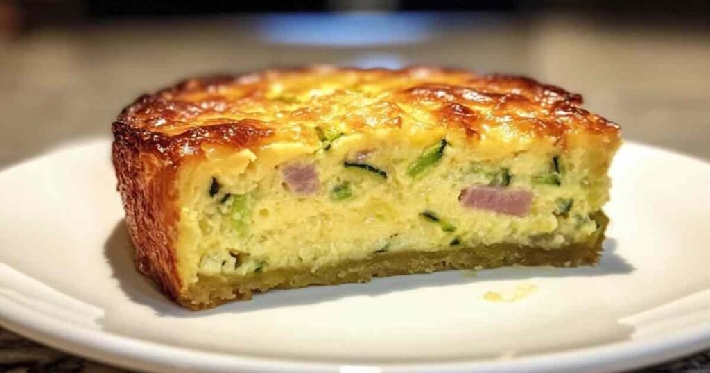 flan de courgettes au jambon