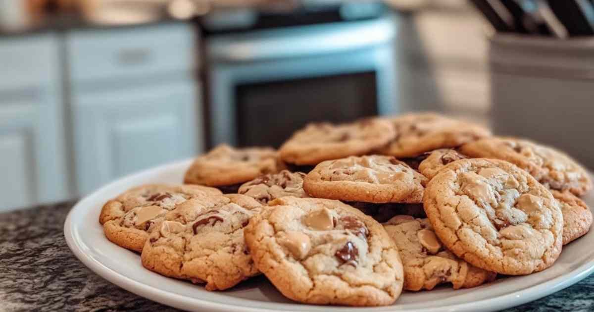 Cookies au beurre de cacahuète épais et moelleux fraîchement sortis du four