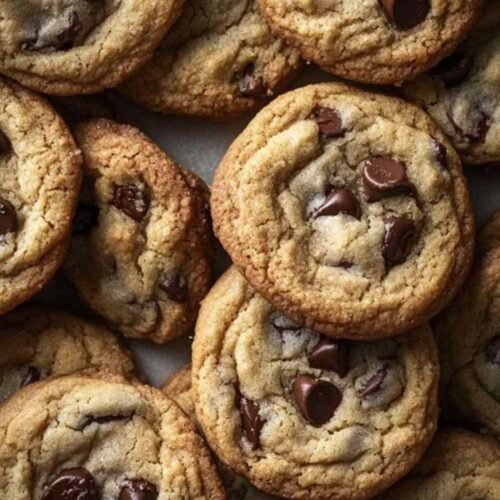 Cookies aux pépites de chocolat fraîchement sortis du four