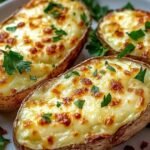 Préparation de pommes de terre gratinées au fromage avec disposition des pommes de terre en couches