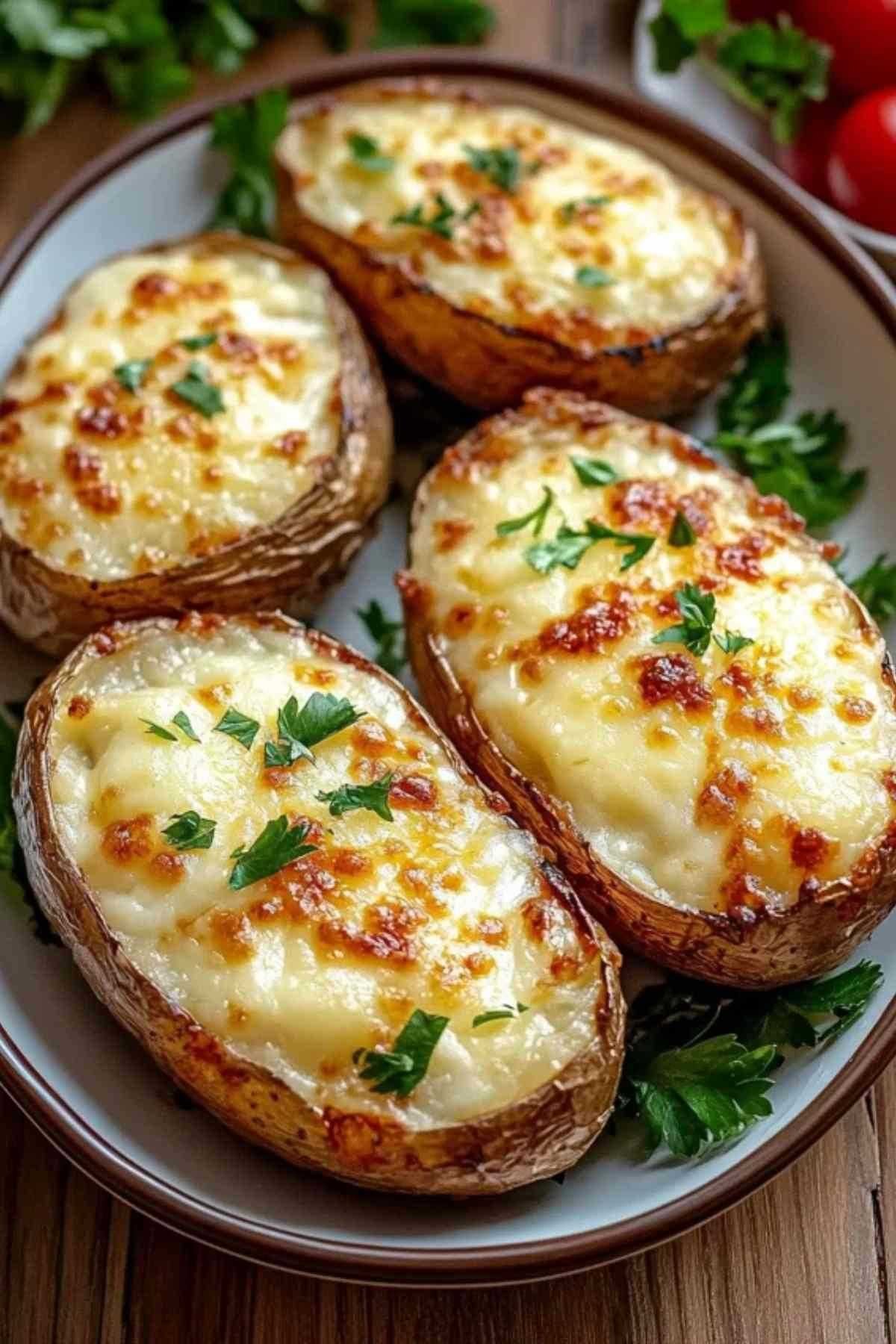  Préparation de pommes de terre gratinées au fromage avec disposition des pommes de terre en couches