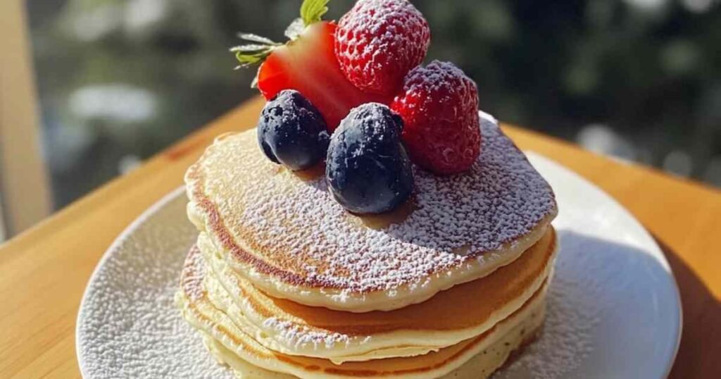 Préparation de la pâte à pancakes Kodiak dans un bol