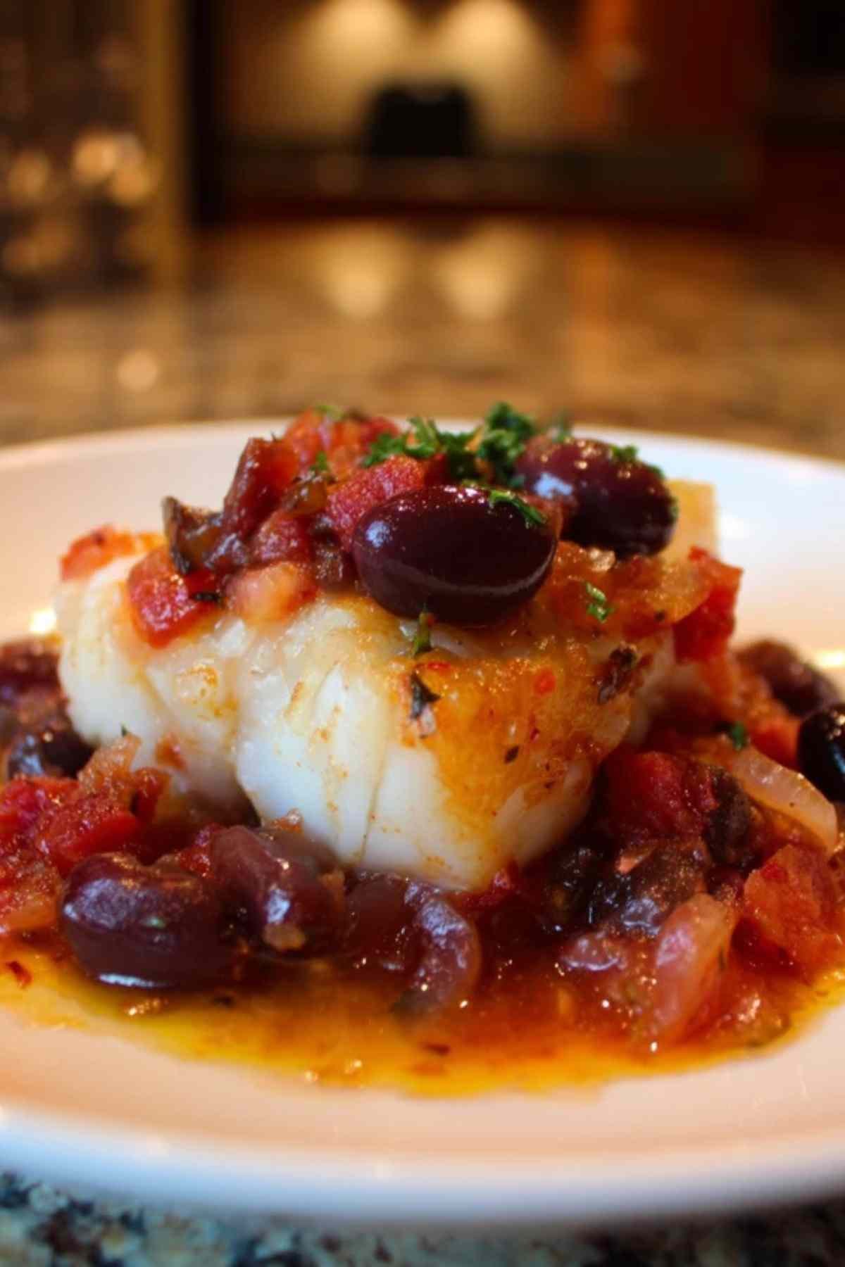 Préparation de la sauce raïto avec vin rouge et tomates