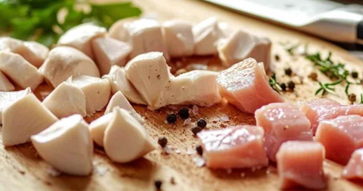 Préparation de la fideuà au poulet avec ajout des nouilles au bouillon safranée