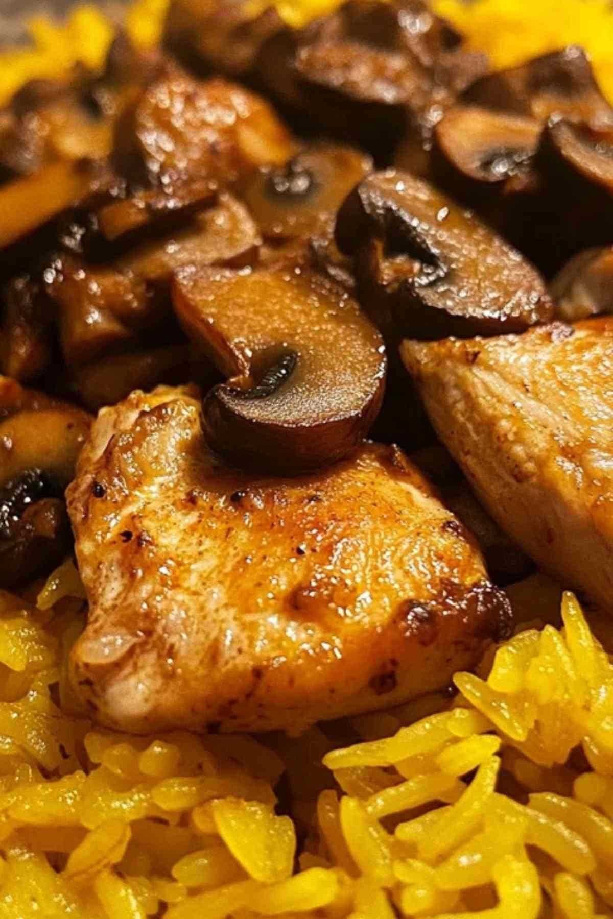 Assiette individuelle de fideuà au poulet avec quartier de citron