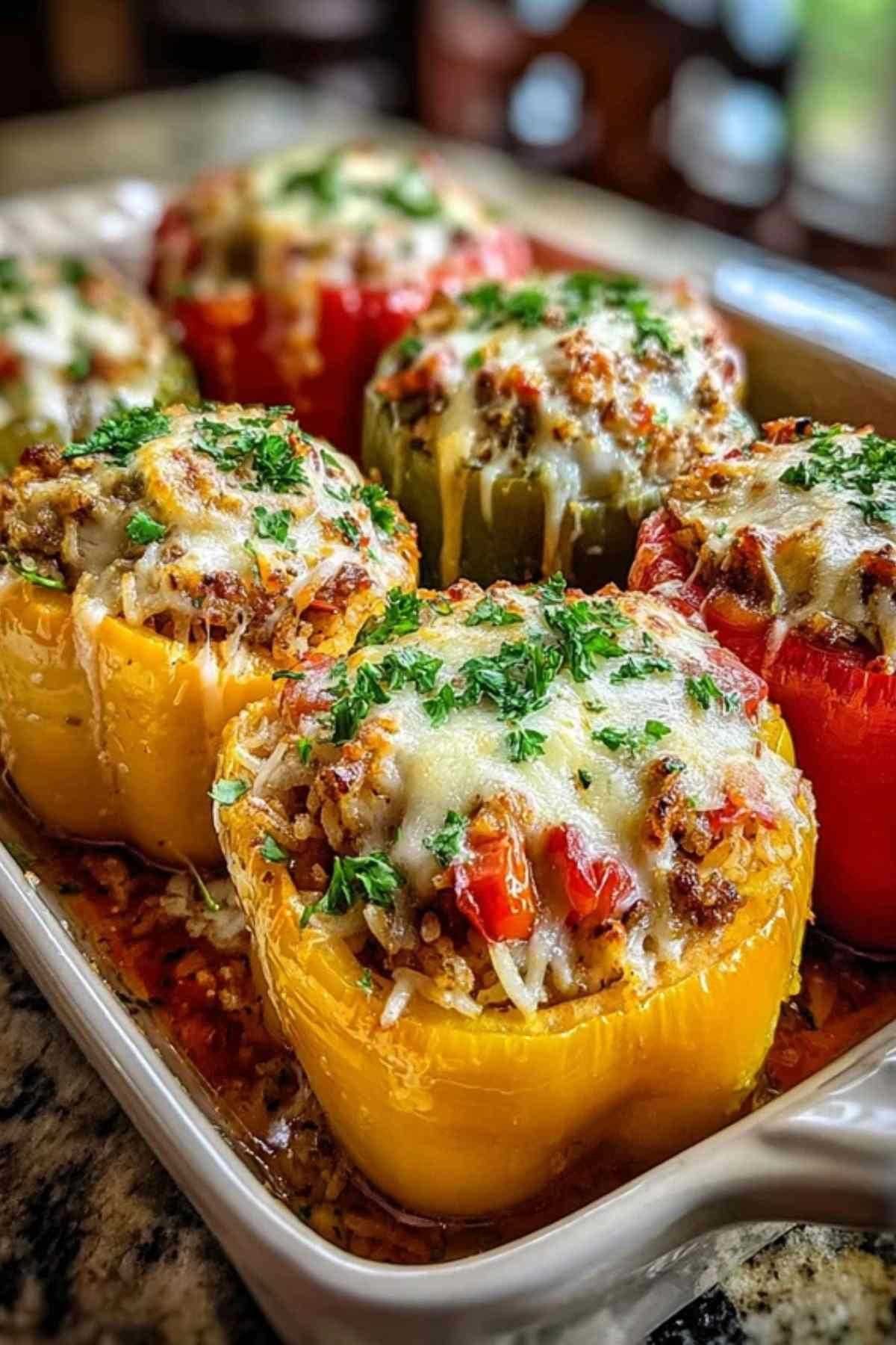 Étapes de préparation des poivrons farcis faciles