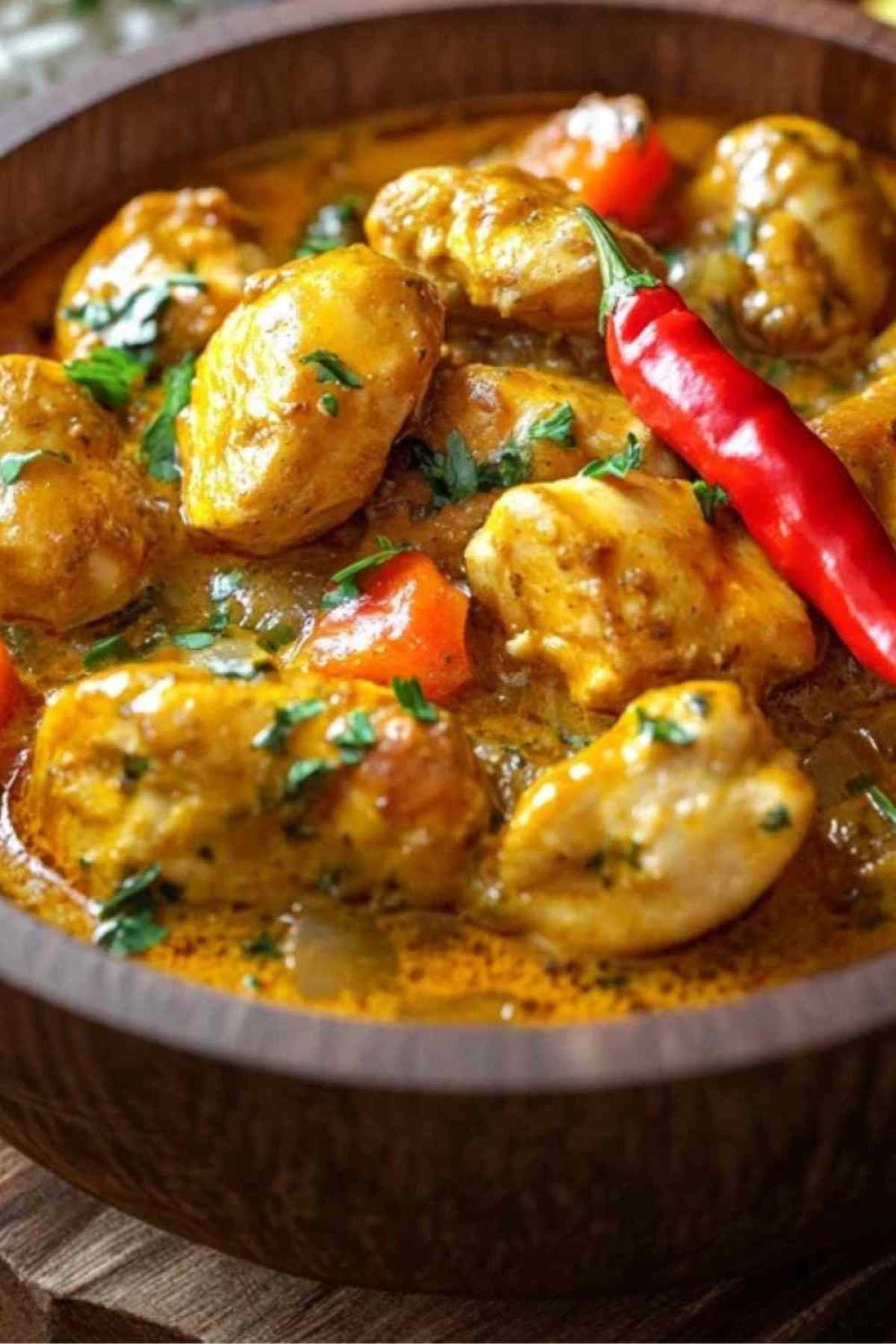 Poulet coco antillais et ses accompagnements traditionnels
