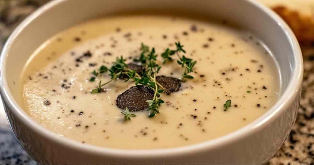 Ingrédients frais pour sauce aux truffes maison