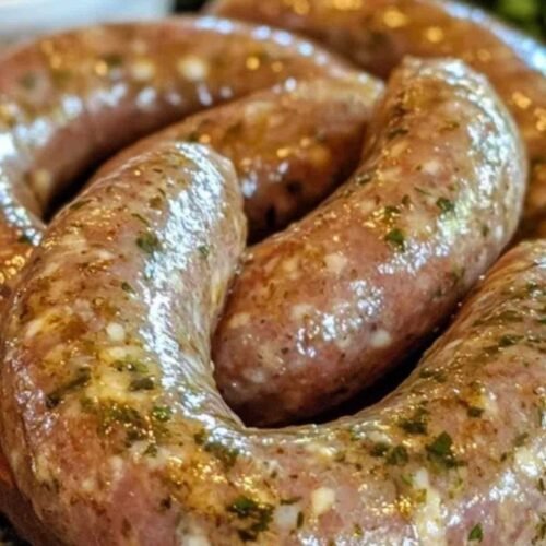 Ingrédients pour saucisses de couenne maison