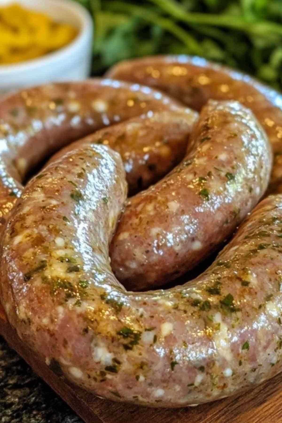 Ingrédients pour saucisses de couenne maison