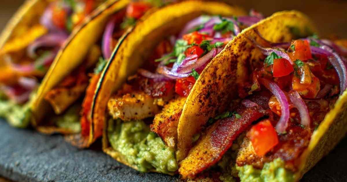 Assemblage des tortillas façon tacos
