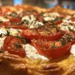Étapes de préparation tarte tomates moutarde avant cuisson