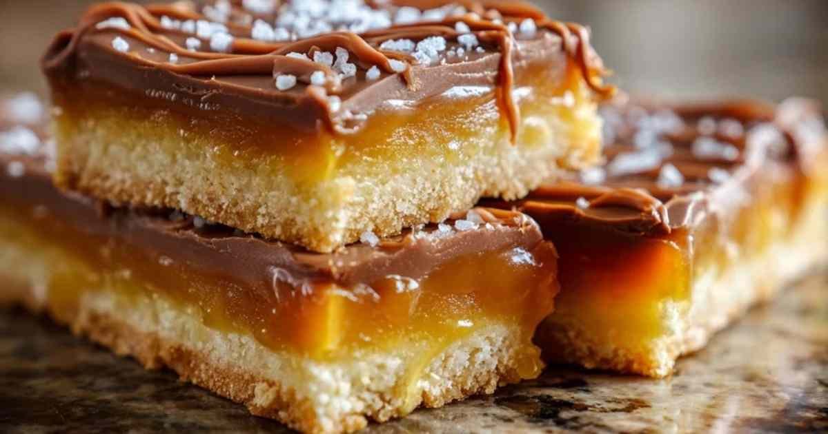 Base de shortbread dorée cuite au four pour millionnaire shortbread