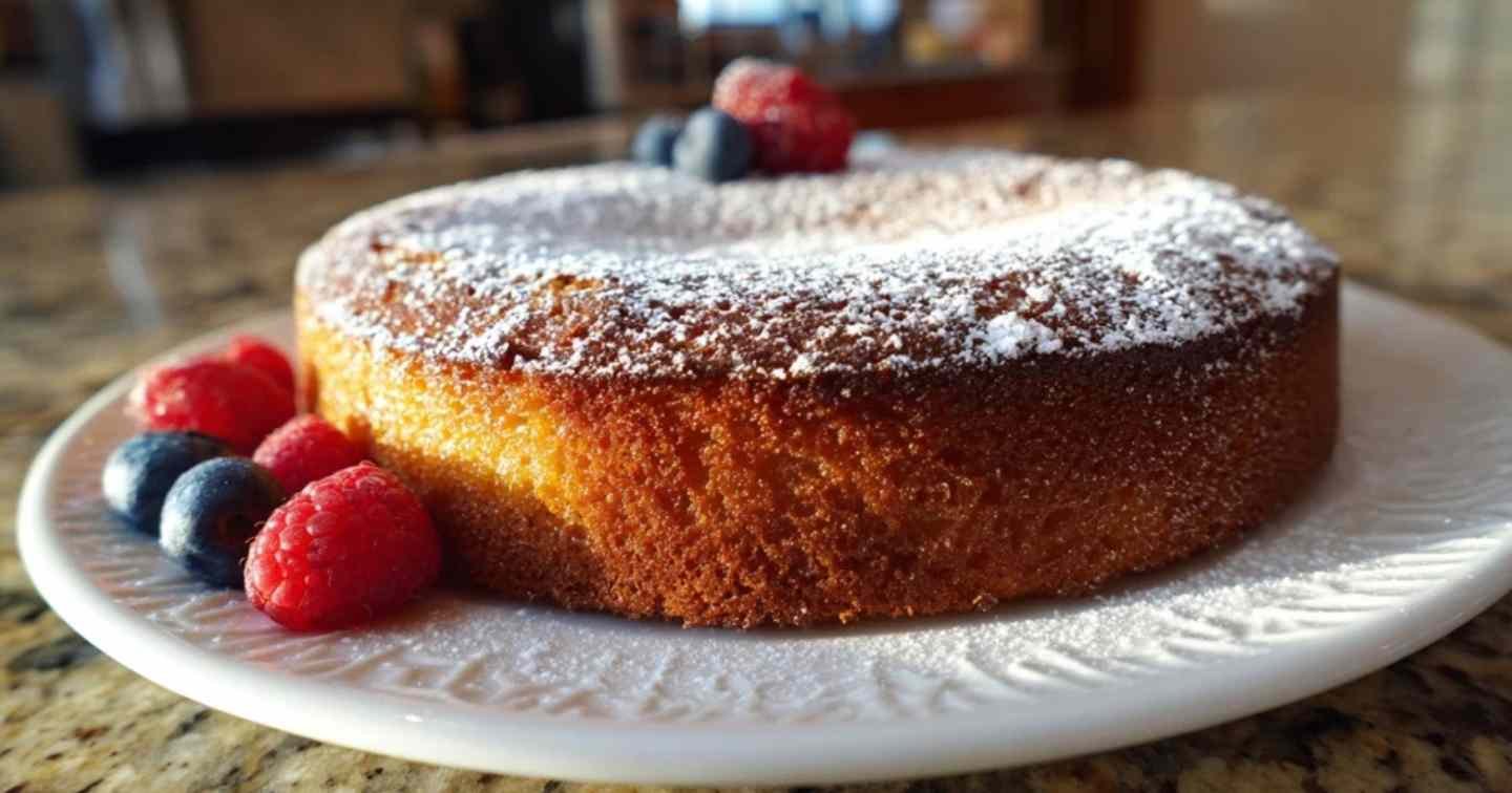 Ingrédients pour gâteau au yaourt sans sucre disposés sur plan de travail