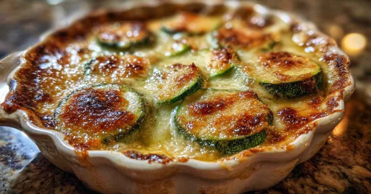Ingrédients pour gratin courgettes parmesan crème œufs
