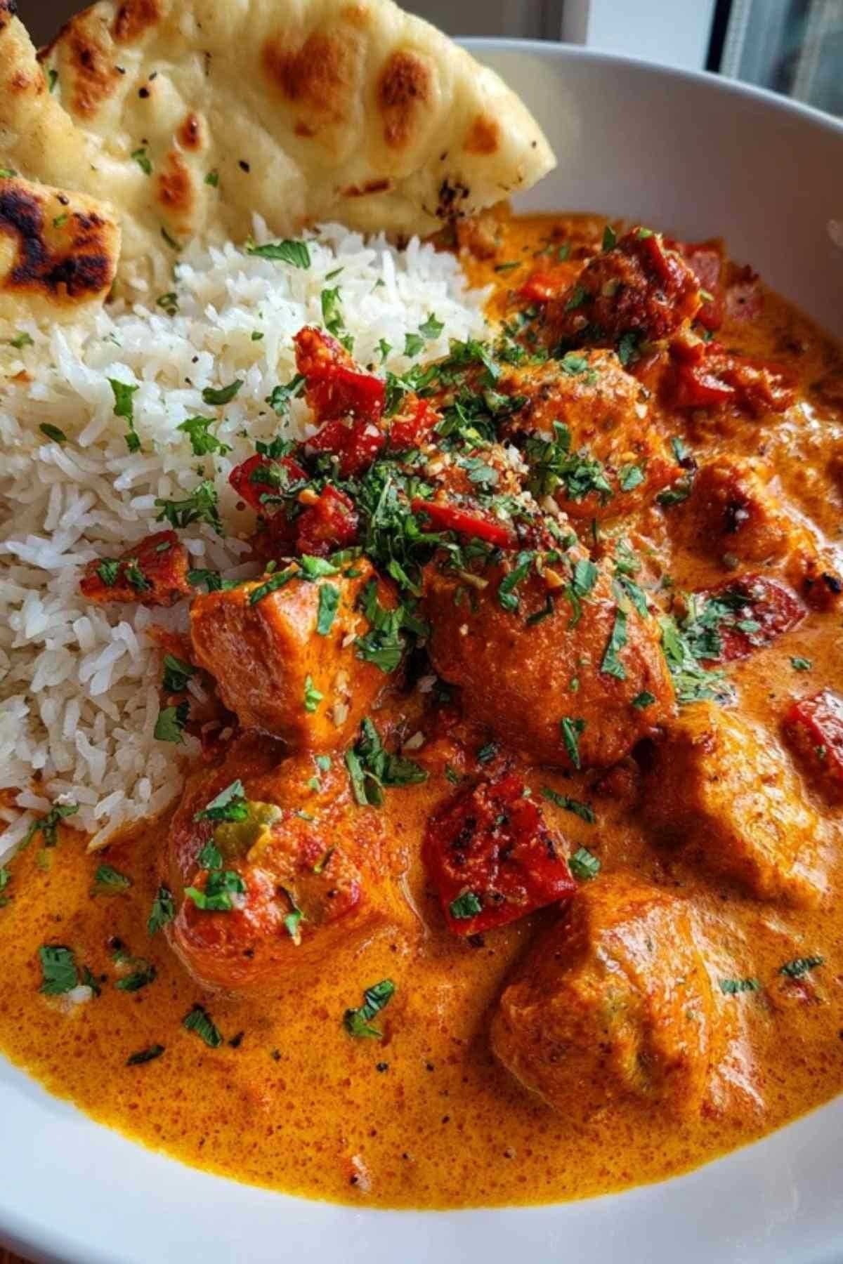 Ingrédients pour recette poulet tikka masala épices yaourt poulet