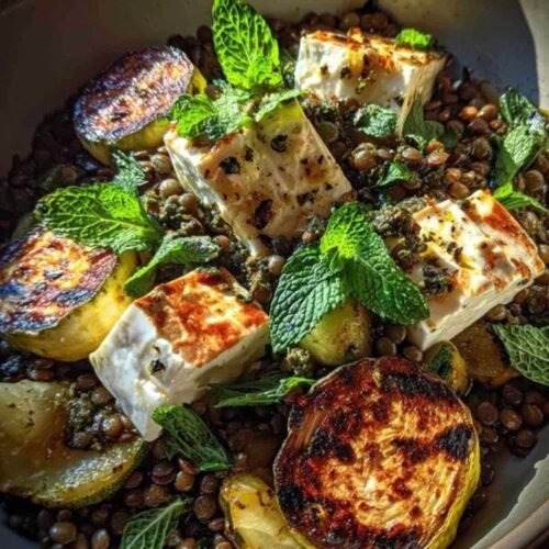 Courgettes tranchées grillées à la plancha avec marques de cuisson dorées