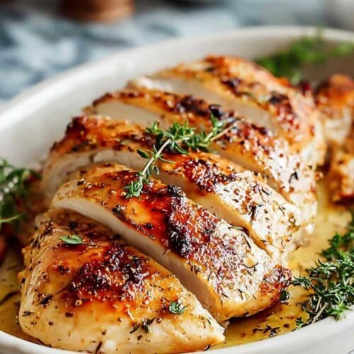Blancs de poulet marinés aux épices avant cuisson