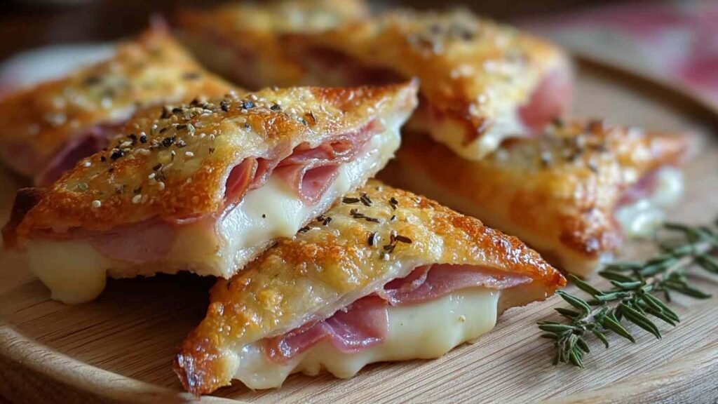 Bricks jambon boursin dorés croustillants aperitif fait maison