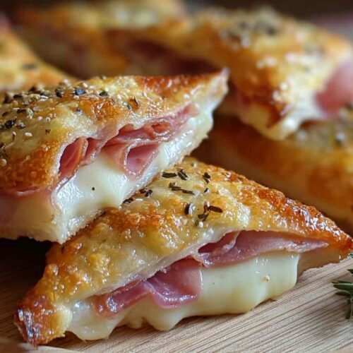 Bricks jambon boursin dorés croustillants aperitif fait maison