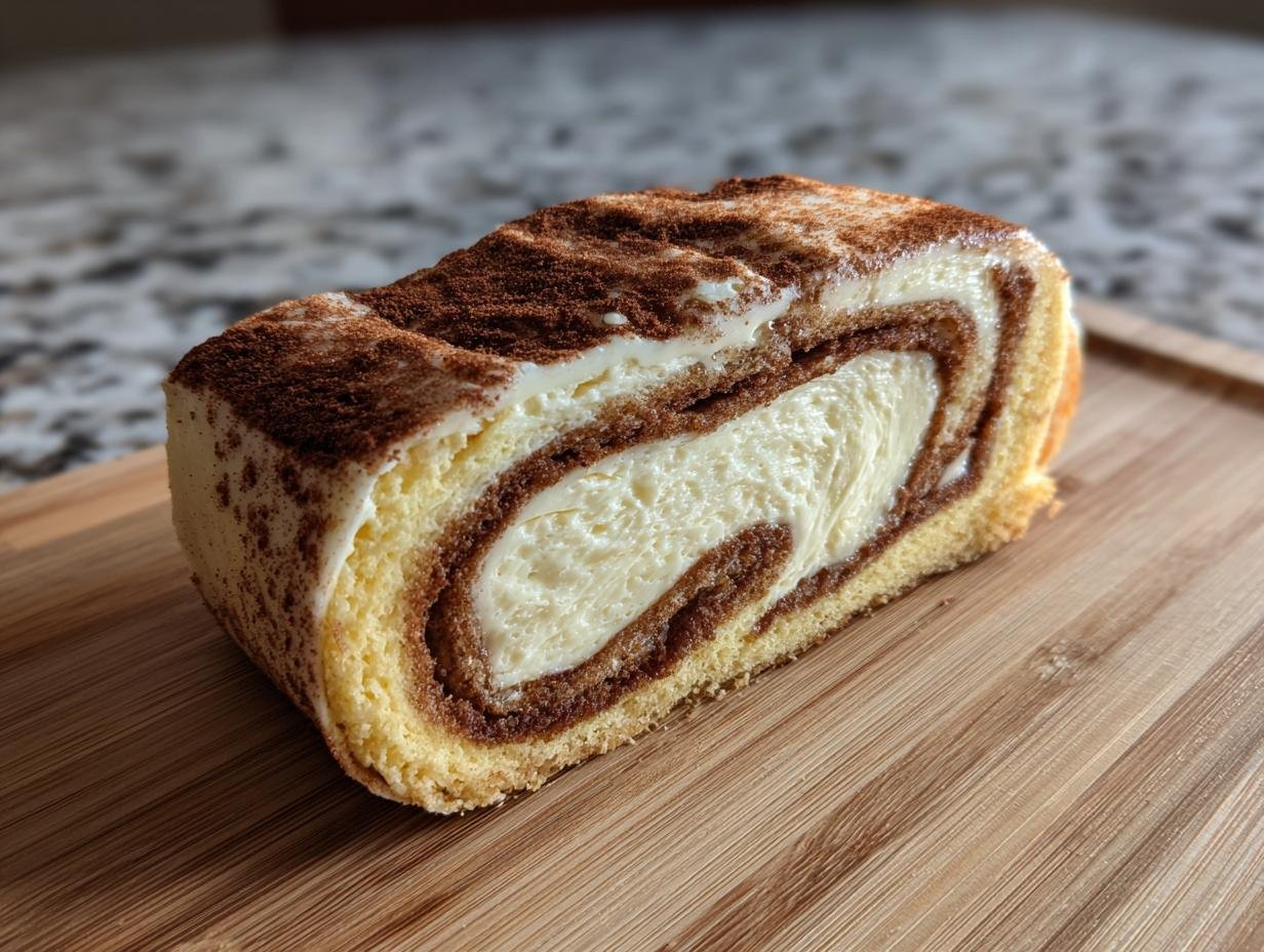 Cheesecake Roulé à la Cannelle au Fromage Frais