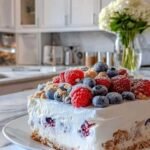 Délice aux baies sans cuisson avec couches visibles