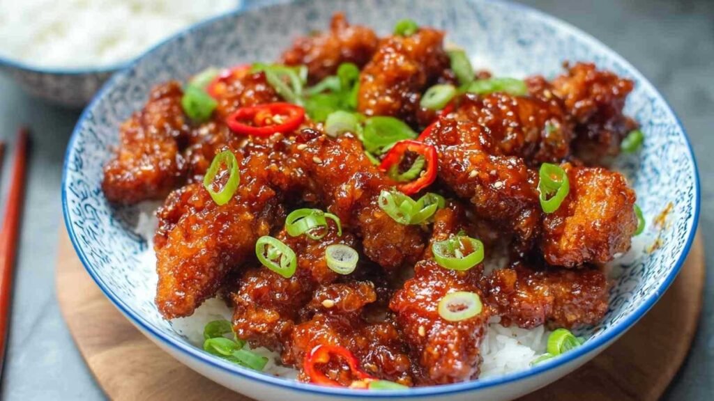 Recette poulet croustillant au piment chinois fait maison