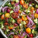 Salade de Jamie 5 minutes finie prête à déguster colorée